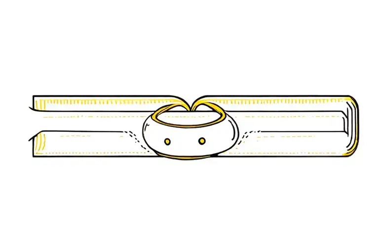 Luta Belt Yellow And White Book Head