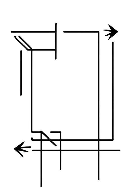 Arrow Lines Coming Out Square