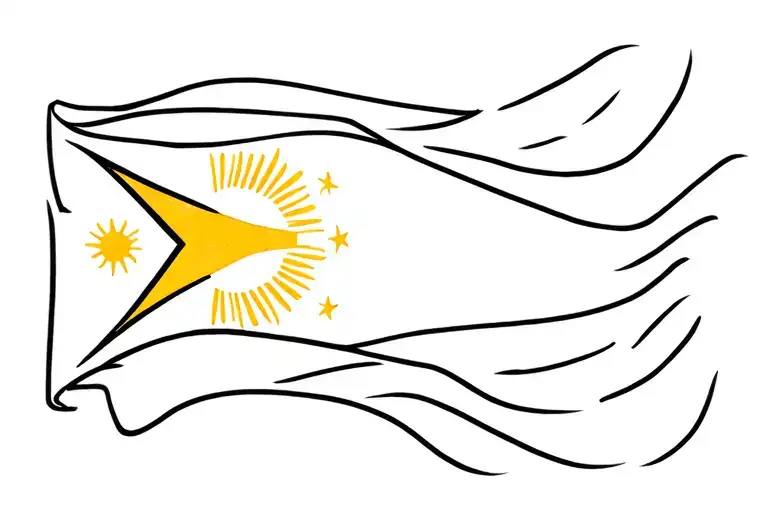 Filipino Flag Waving