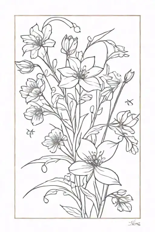 Wildflowers With The Saying Consider How The Wildflowers Grow