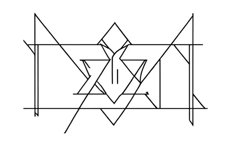 Letters A And I Geometric Design Incorporating