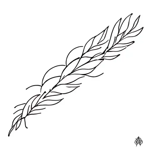 Dominican Republic Small Line Work Tattoo Design