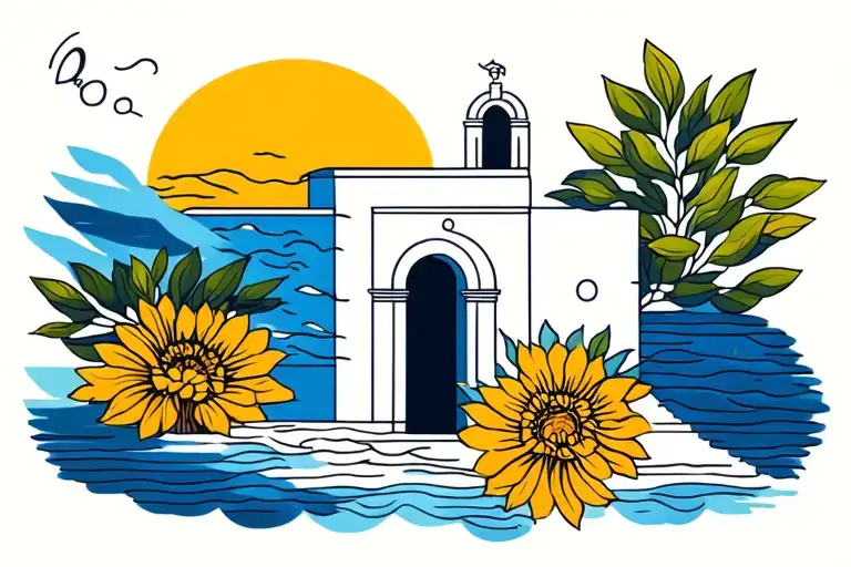 Greece Style With Line