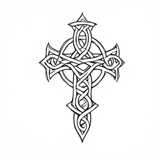 Roslets With A Celtic Cross