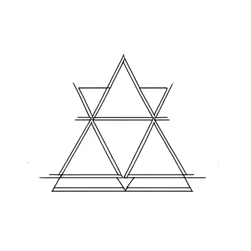 Lesbian Triangle Tattoo Design