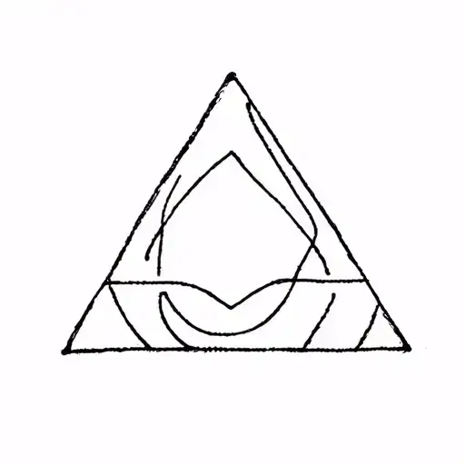 Lesbian Triangle Tattoo Design