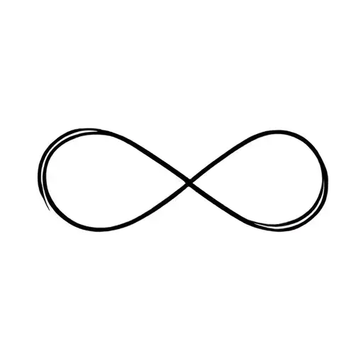 Infinity Symbol Christ Name Written