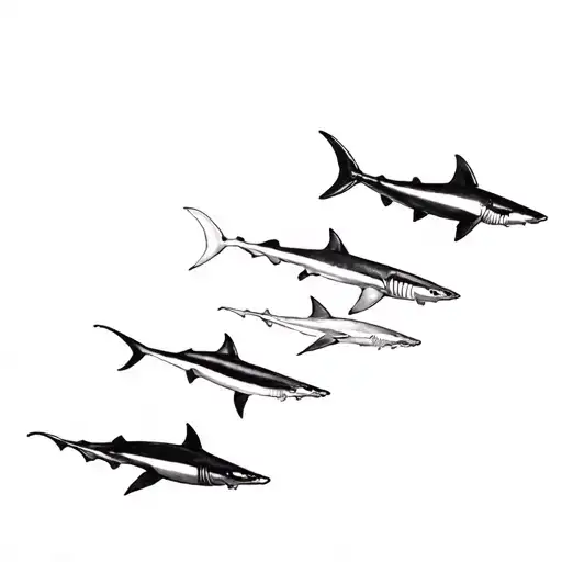 5 Sharks Swimming Down My Spine