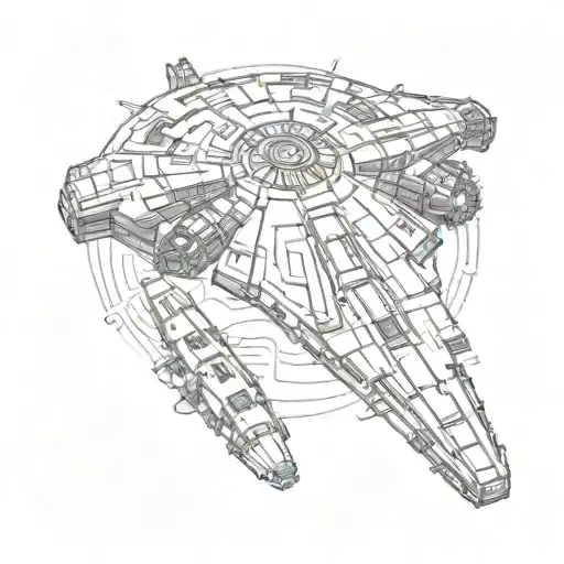 Millennium Falcon Diving