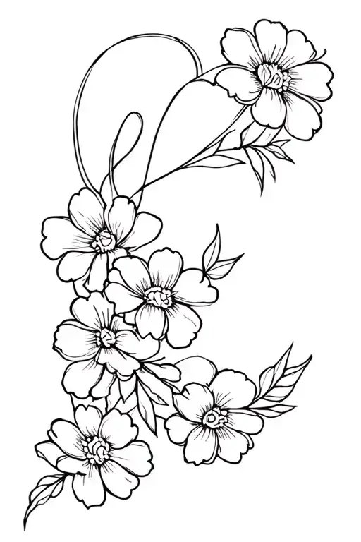 Floral Shoulder Wrap My Arm