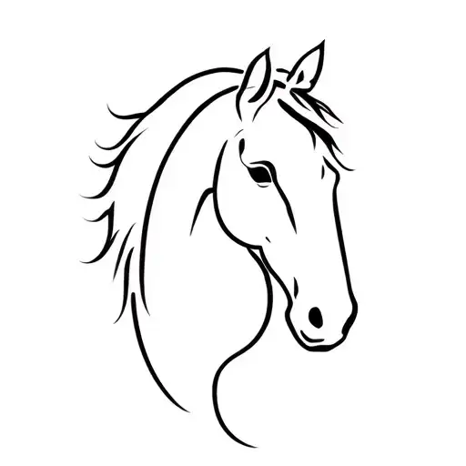 Semicolon And Horse Head