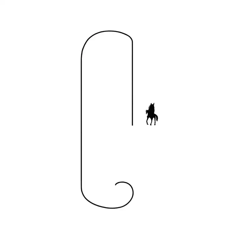 Semicolon And Horse