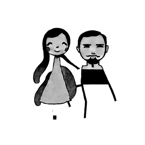 A Man And A Little Girl