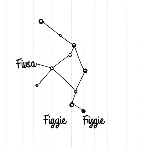 Ursa Minor Constellation With The Word Figgie