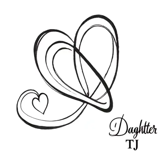 A Tattoo Of A Musical Note Intertwined With A Heart Symbolizing The Love For Your Daughter Tj