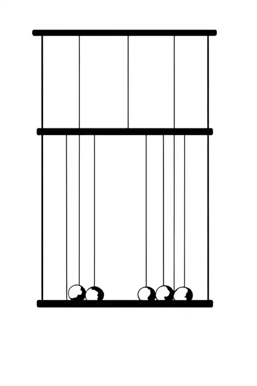 Newtons Cradle With 5 Balls