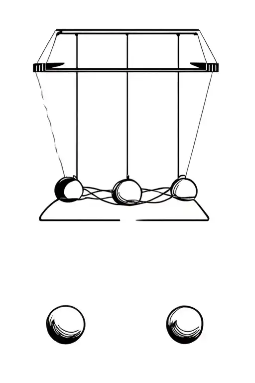 Newtons Cradle With 5 Balls