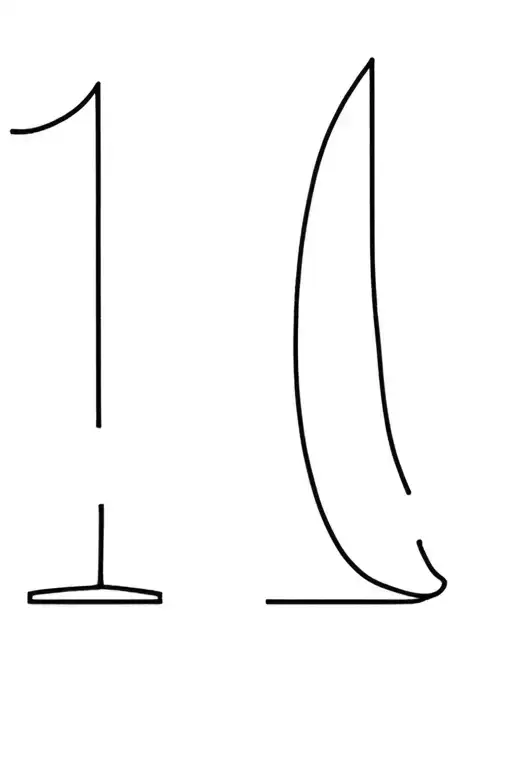 Number 11 Outline Shape