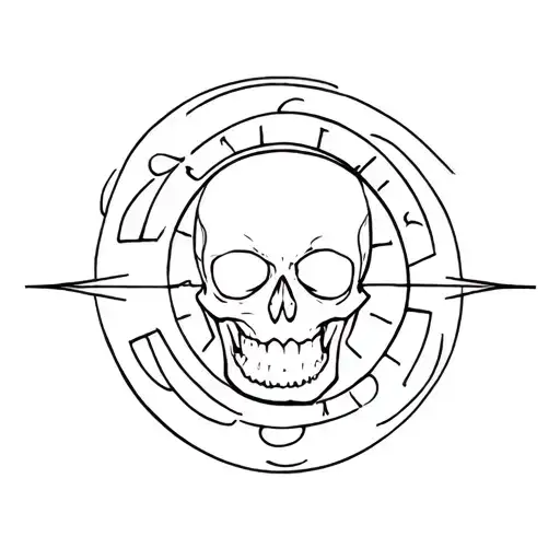 Skull And Virgo Sunsign