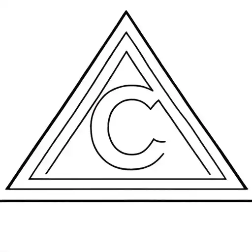 Triangle With Letter C