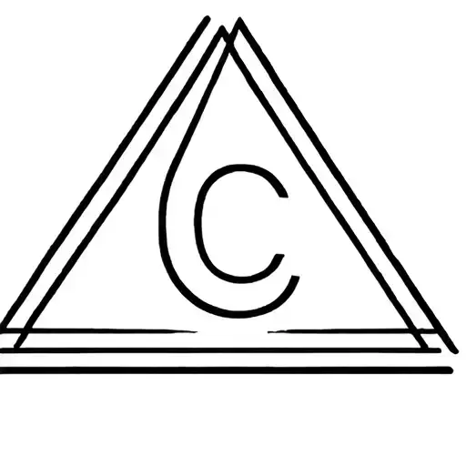 Triangle With Letter C