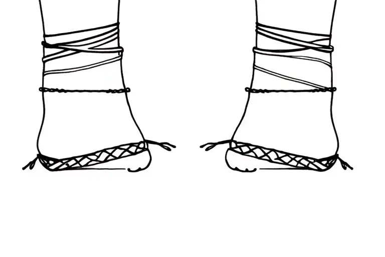 Ankle Bracelet Tattoo Design