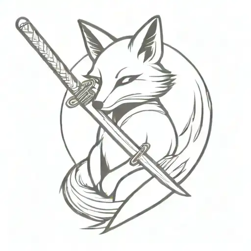 Fox And Katana Sword