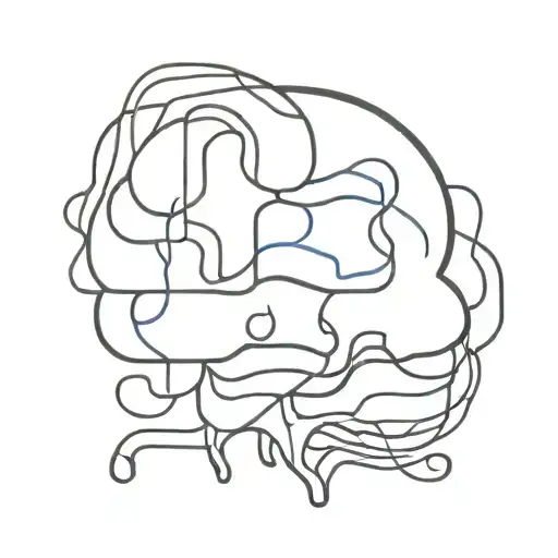 Scribbles And Brain Surrounded