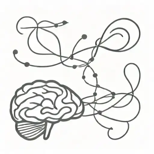 Scribbles And Brain Intertwined