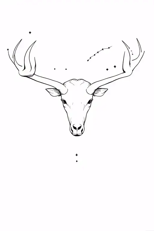 Taurus With Its Constellation