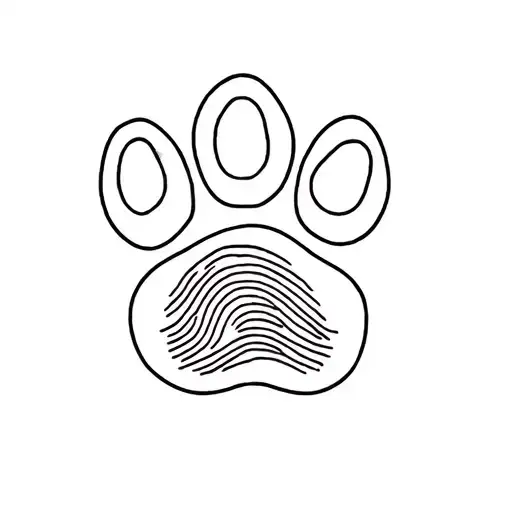 Paw And Fingerprint