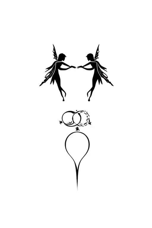 Viking Fairy Themed Couples Ring Finger