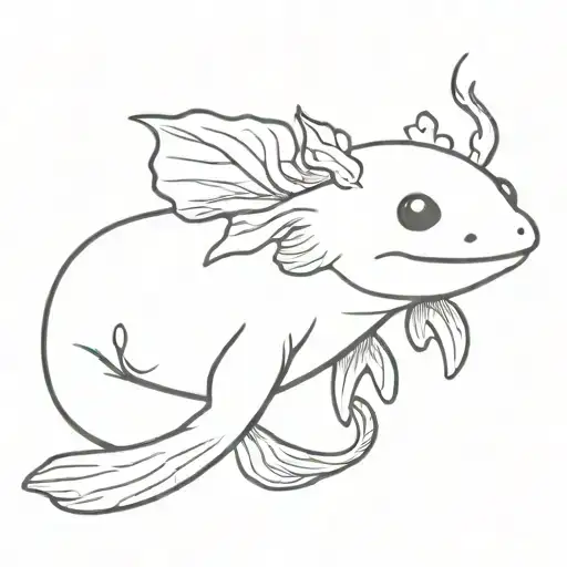 Axolotl And Heart