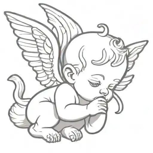 Cherub With Cap And Full Of