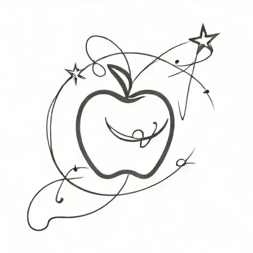 Apple And Star Sign