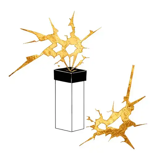 Kitsungi Gold Cracks On A Black Box