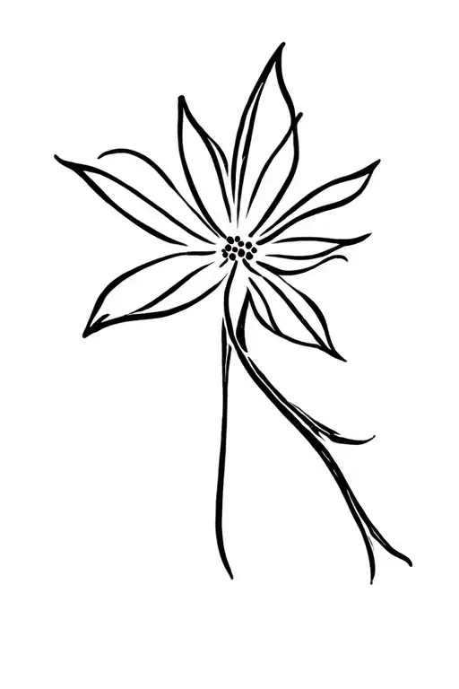 Cross Tattoo W Flower Growing