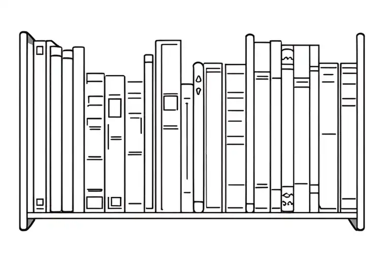 Bookshelf Filled With Books