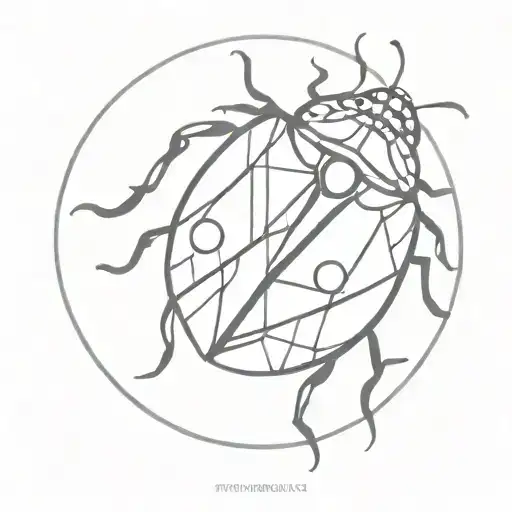 Ladybug Made Of Stained Glass