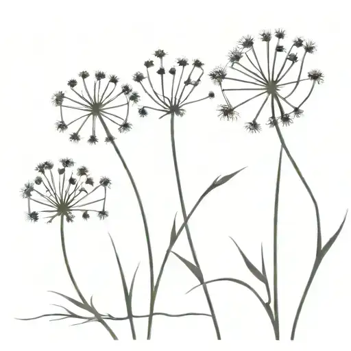 Dandelions Growing From Broken Concrete Ground