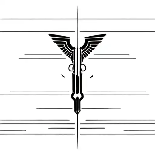 Cyber Sigilism Style With 47 Rifle