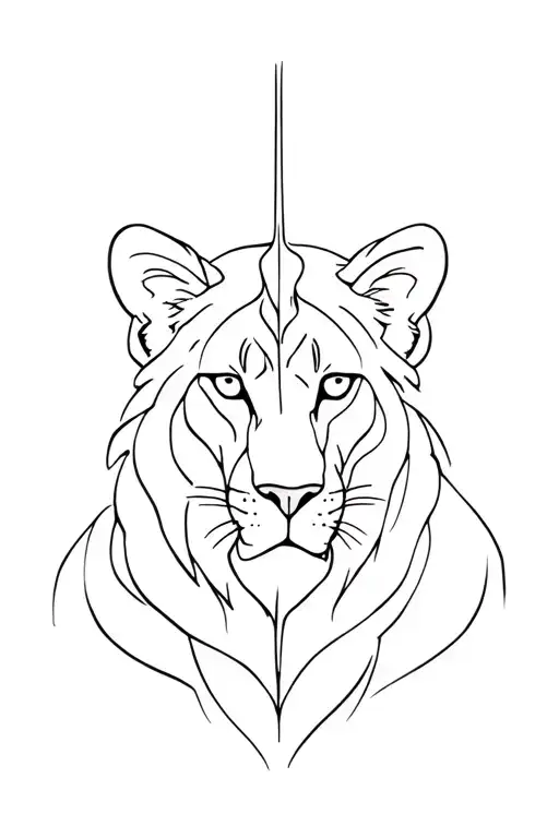 Minimalist Lioness