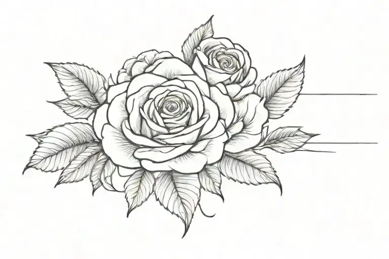 Name With Roses Dark For Cover