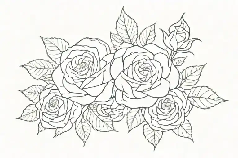 Name With Roses Dark For Cover