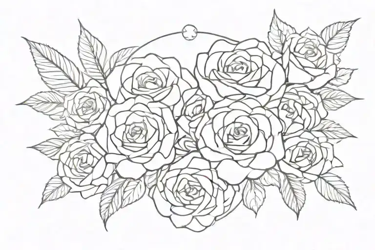 Name With Roses Dark For Cover