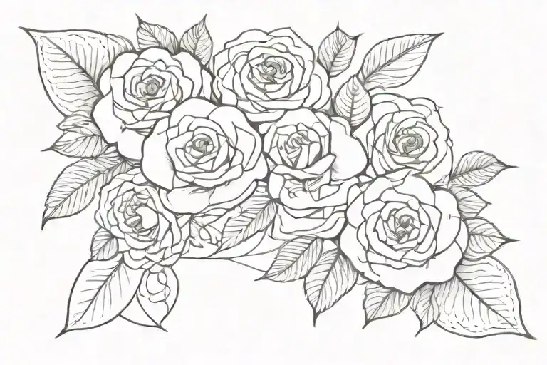 Name With Roses Dark For Cover