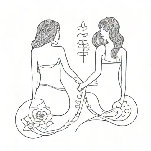 Matching Tattoo For Sisters Who Heal Together And Travel To See Each Other