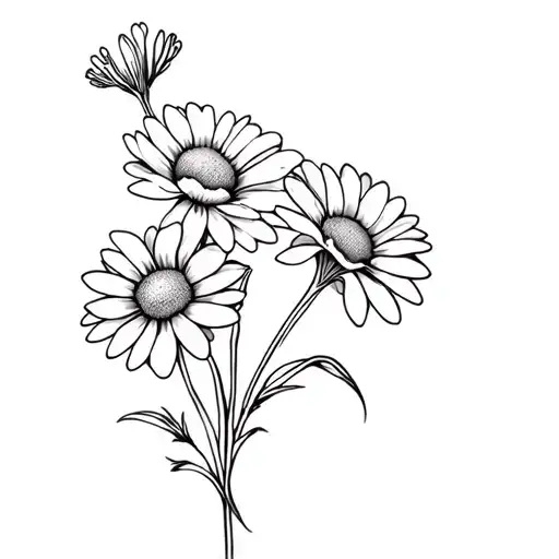 Daisy And Carnation Flowers