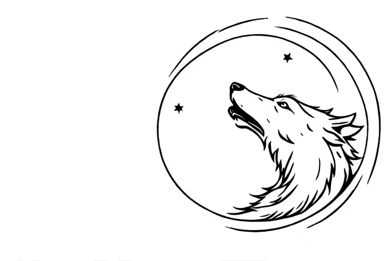 Wolf Howling At The Moon