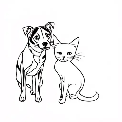 A Dog And A Cat